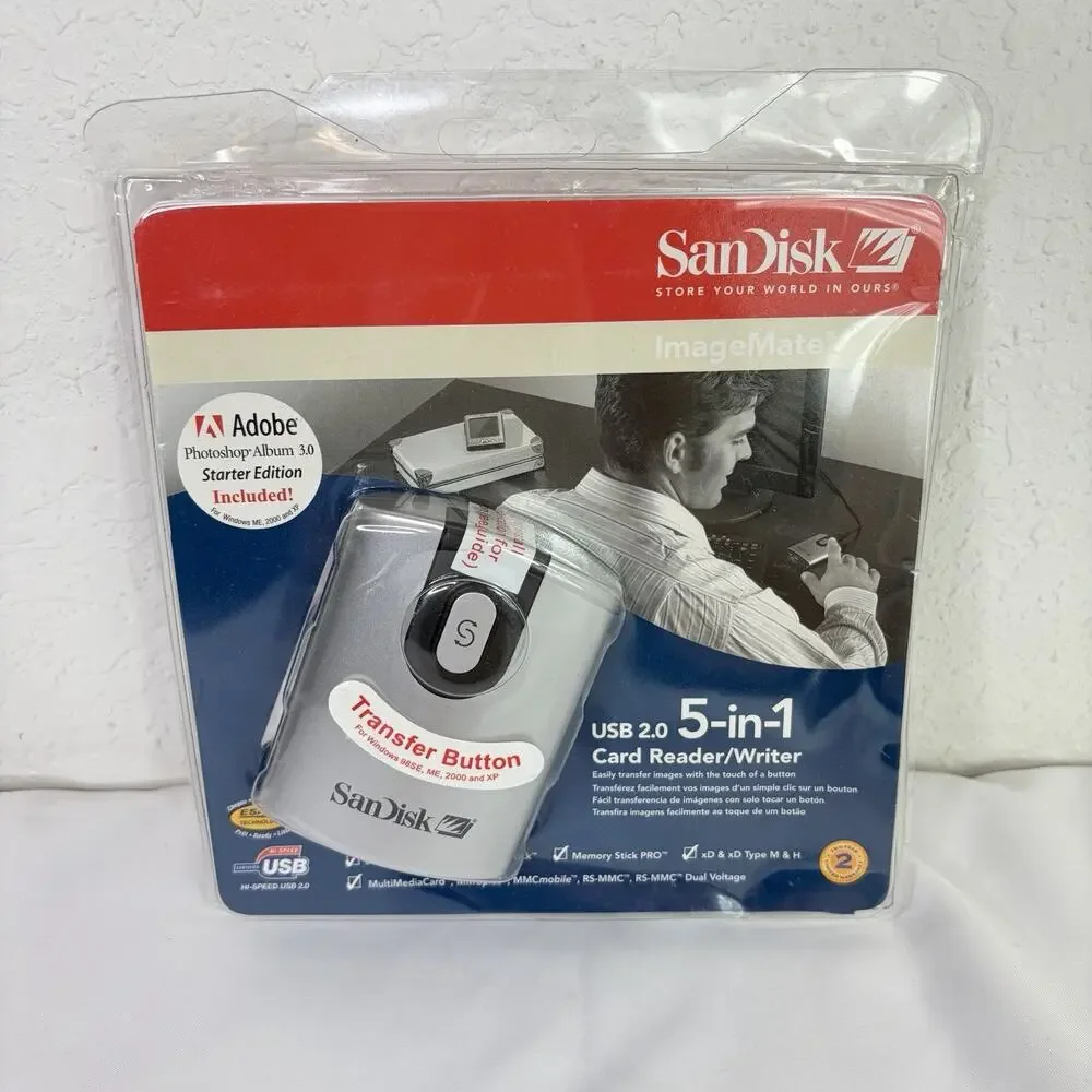 SanDisk Image Mate USB 2.0 5-in-1 Card reader writer New in Package